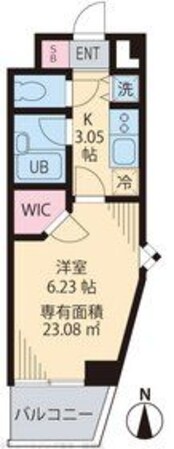 メルベーユ池之内の物件間取画像